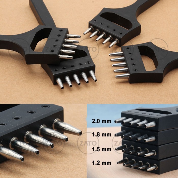 

Black Round Stitching Punch 6.5 mm - leather tools