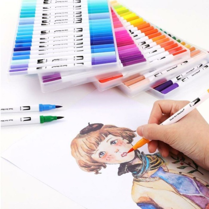 

DUAL TIP BRUSH PEN 24 SET