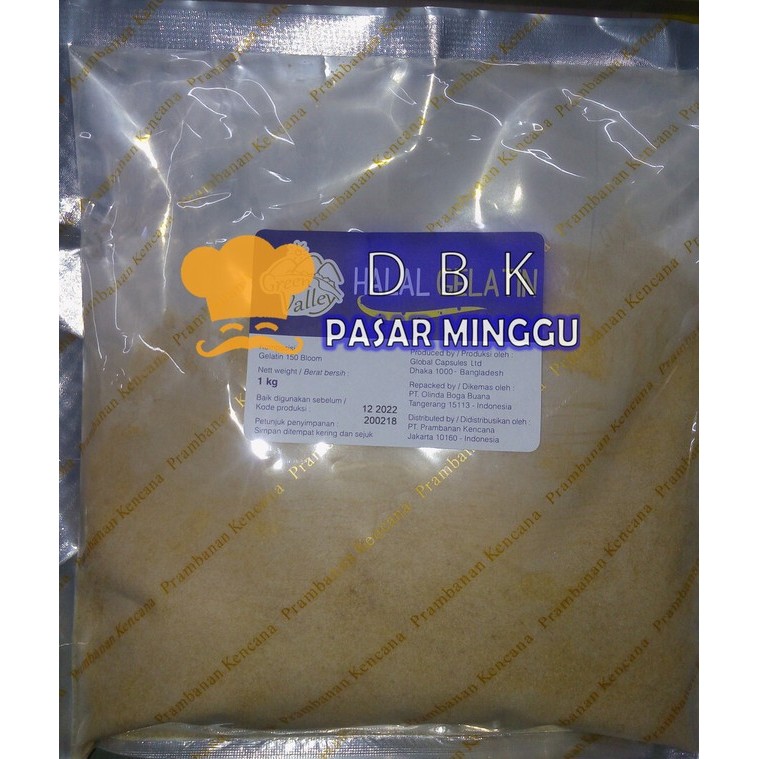 

gelatin green valley 1kg halal