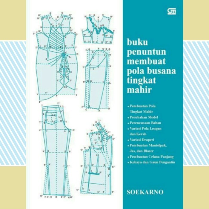

BERGARANSI BUKU PENUNTUN MEMBUAT POLA BUSANA TINGKAT MAHIR BY SOEKARNO