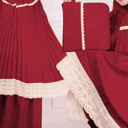 mukena plisket/ mukena remaja dewasa/mukena plisket murah/muke Terlaris