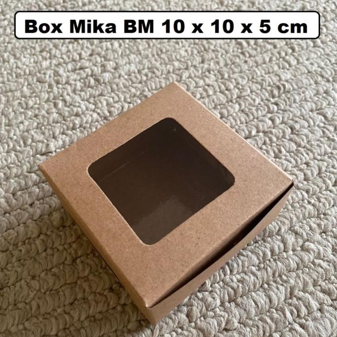 ```````] Box Kraft Mika BM10105 / Kotak Kue, Packaging Dimsum, Snack box