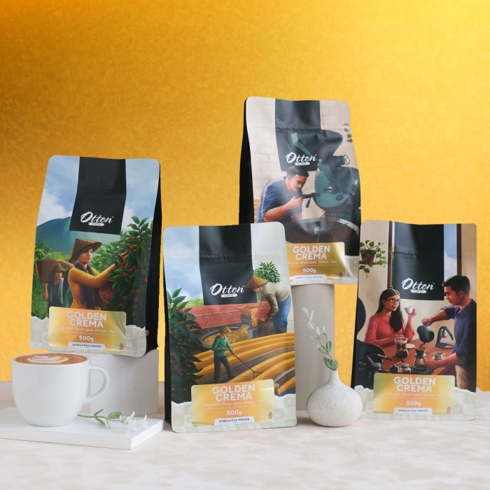 

Golden Crema - Kopi House Blend 500Gr - Commercial Blend - Biji / Bubuk Kopi Coffee