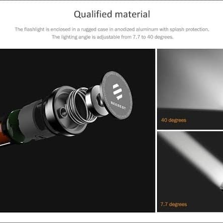 Beebest Flashlight 1000Lm Multifungsi Portable - Lampu Senter