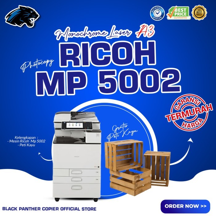 Mesin Fotocopy Ricoh Mp 5002 Gratis Peti Kayu