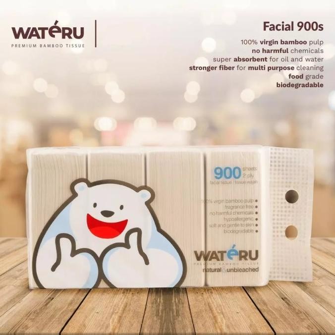 Spesial Wateru Bamboo Tissue Facial 900 Sheet