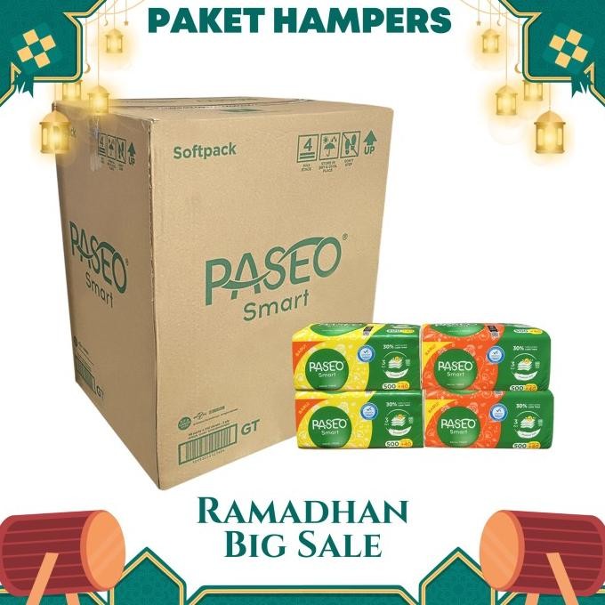 Diskon Grosir Paseo Smart Facial Tissue 250 Sheet Edisi Baru - 1 Dus 48 Pack
