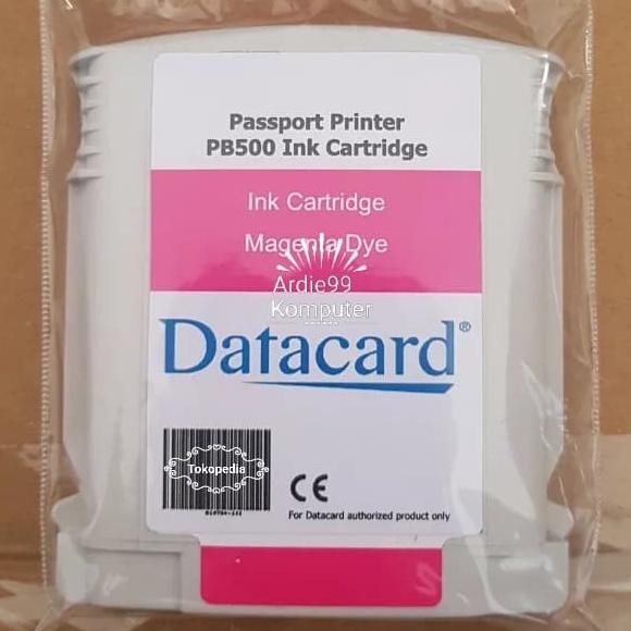 Tinta Original Datacard Pb500 - Magenta Tersedia