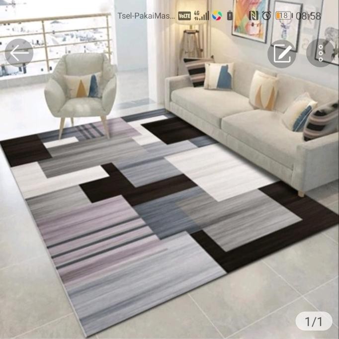 Murah Karpet Lantai Ruang Tamu Minimalis Modern Abstrak