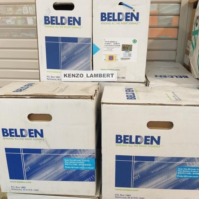 Kabel Data Utp Cat 6 Belden Biru 7814A (Blu) / Utp Belden Cat 6