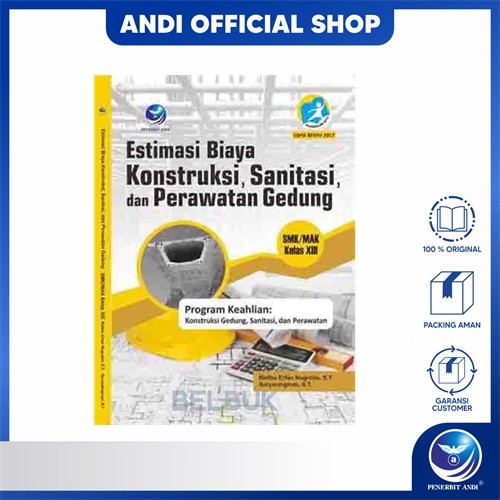 Buku Estimasi Biaya Konstruksi, Sanitasi Dan Perawatan Gedung Kelas Xiii