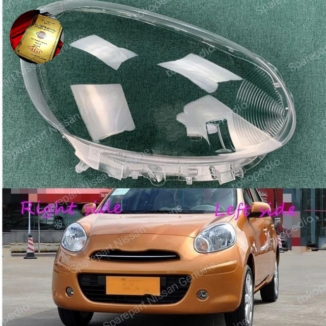 March K13 Mika mica Head Lamp Lens Lampu depan Nissan OEM Factory HQ