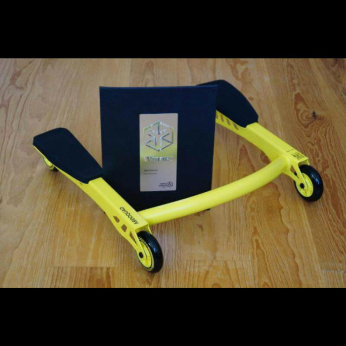 Terefe Ab Roller AB Wheel Trainer untuk Fitness Gym - Kapasitas 150kg, Pegangan Berbusa, Roda Ganda