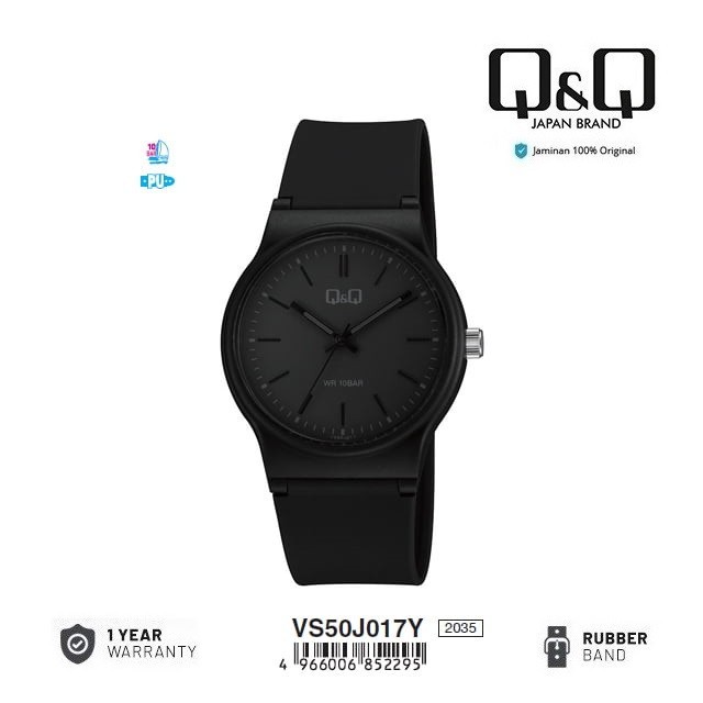 Jam Tangan Pria Wanita Analog Original Q&Q Qnq Qq Vs50 Vs50J Vs50J017Y