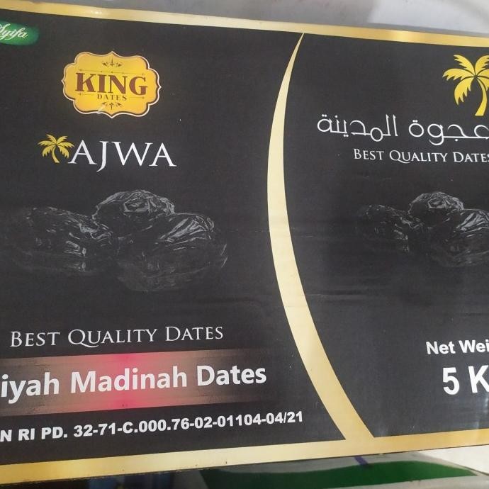 

((((()paling dicari] Kurma Ajwa Jumbo Syifa 5kg Kurma Nabi Ajwa Madinah Premium King Dates