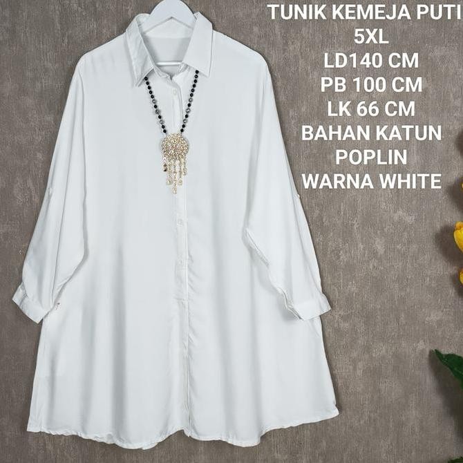 Tunik Kemja Jumbo Wanita Ld 140 Cm Warna Merah Putih Koleksi Agustusan Terlaris