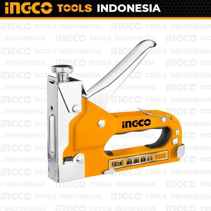 

3-In-1 Staple Gun Ingco Hsg1405 - Stapler Staples Steples Tembak Jok