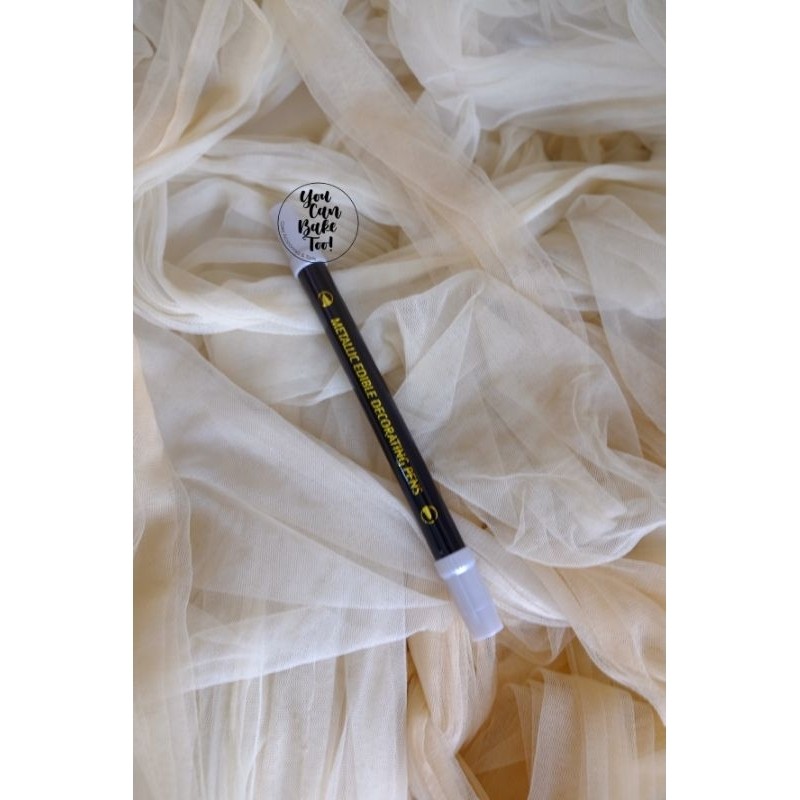 

Silver Metallic Edible Pen Cookie Couture Dual Tip