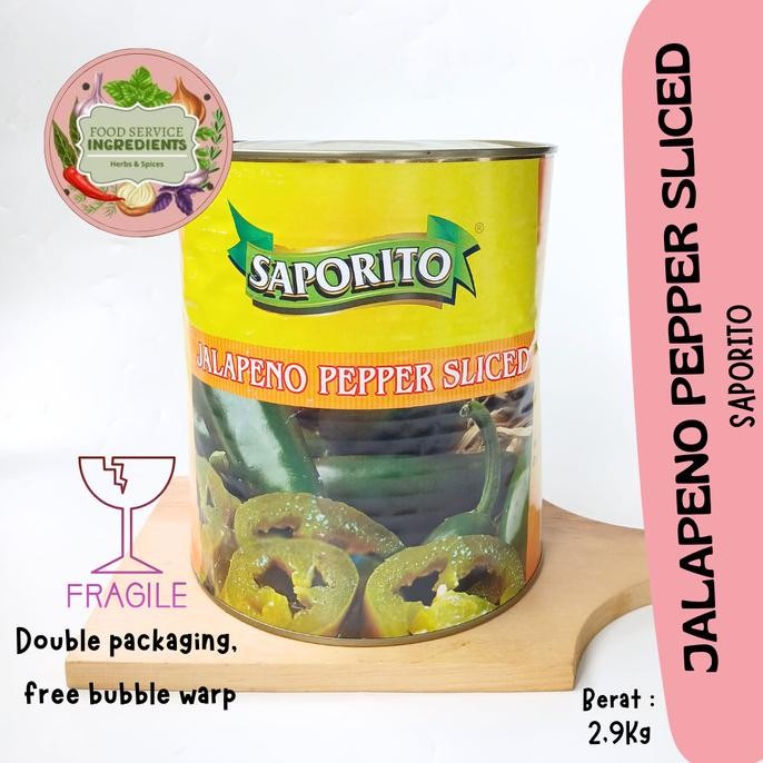

/////] Saporito jalapeno nacho slice 2,9kg / jalapeno slice