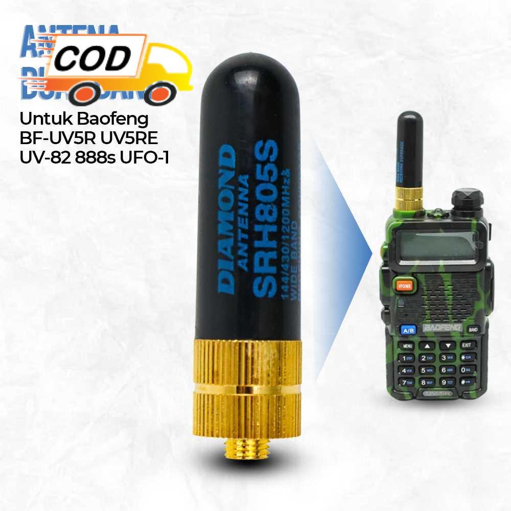 Antena Walkie Talkie Dual Band UHF VHF Penguat Sinyal Baofeng BF-UV5R BF-UV5RE UV-82 BF-888s UFO-1