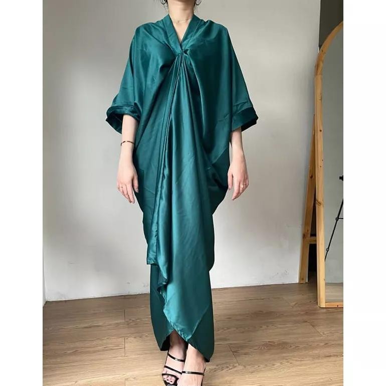 LNB-1217 [ COD ] GAMIS WANITA KEKINIAN / GAMIS POLOS TERBARU / GAMIS BAHAN SATIN VELVET / PAKAIAN PR