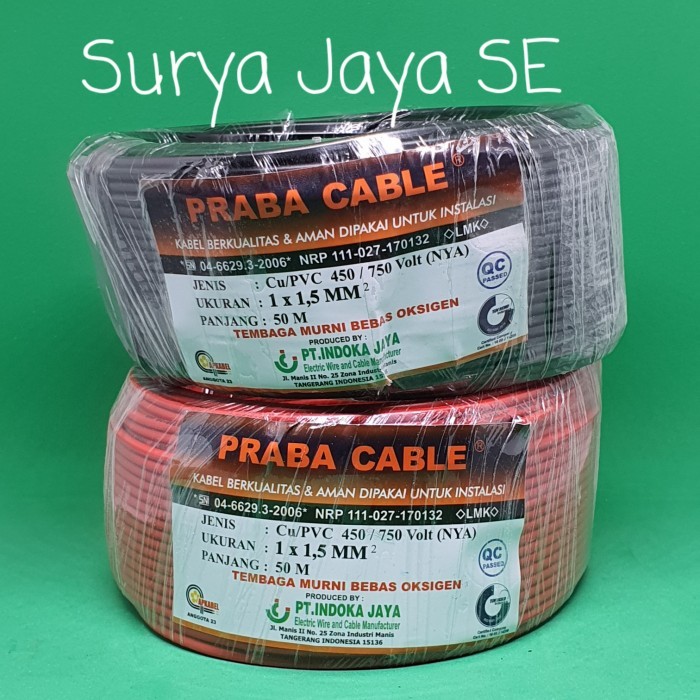 Kabel Nya 1X1.5 Praba 50 Meter