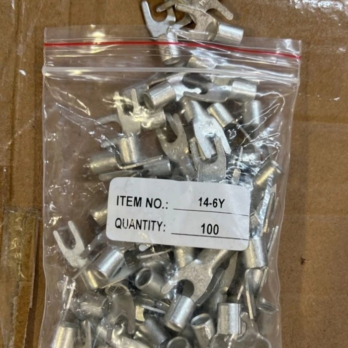 Skun Y Skun Garpu 16 Mm Polos Y 14-6 ( 100 Pcs )