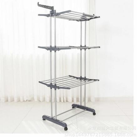 Rak Jemuran 3 Tingkat Portable/Mobile Towel Rack