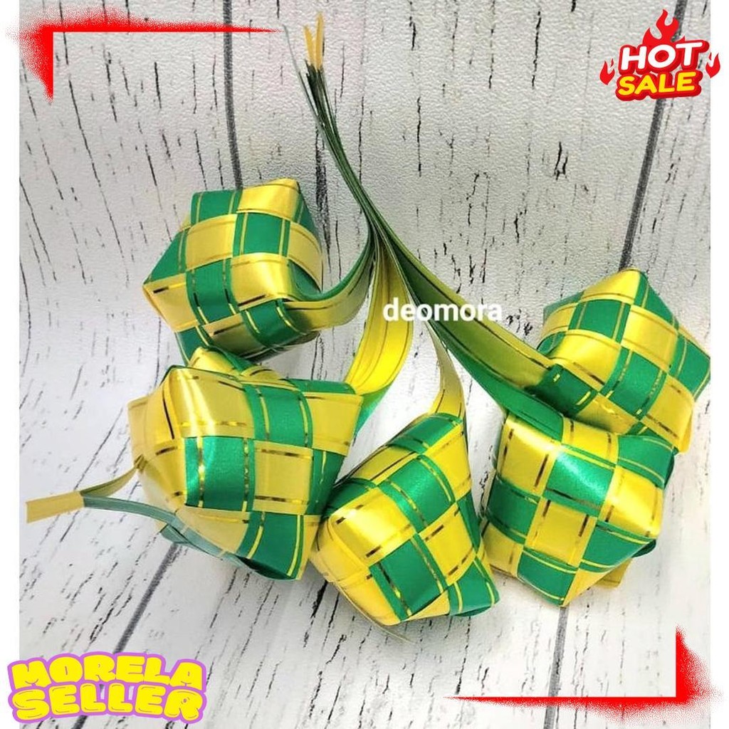 

Grosir Ketupat Hiasan Lebaran Ketupat Pita Idul Fitri Diskon Setengah Harga
