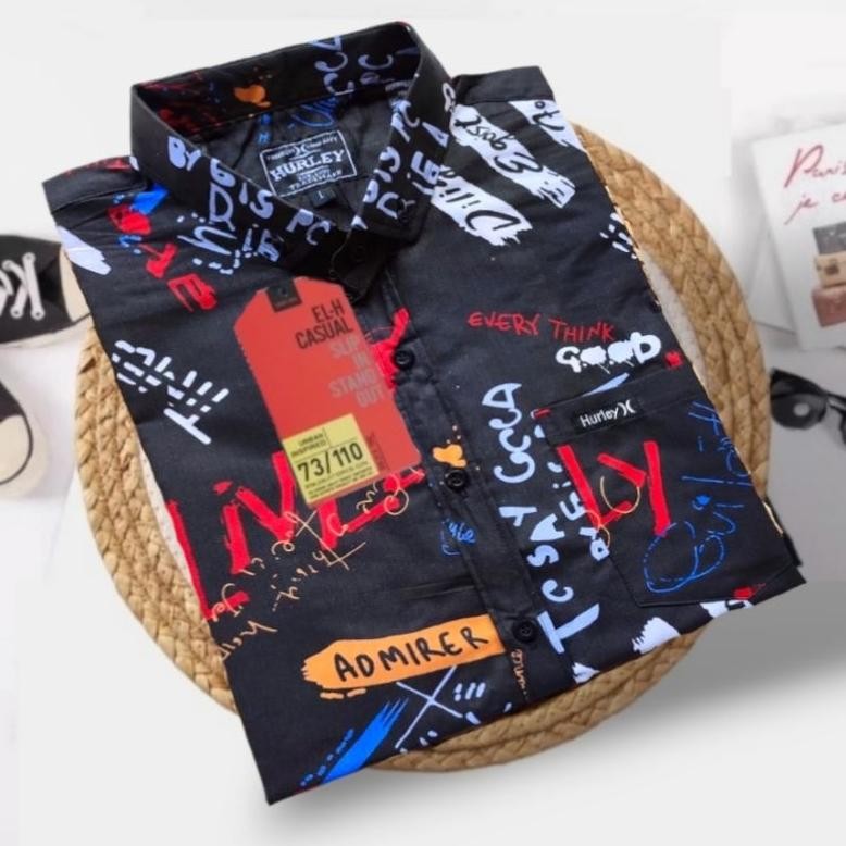 df-8 PROMO KEMEJA PRIA LENGAN PENDEK  MOTIF TERBARU Premium