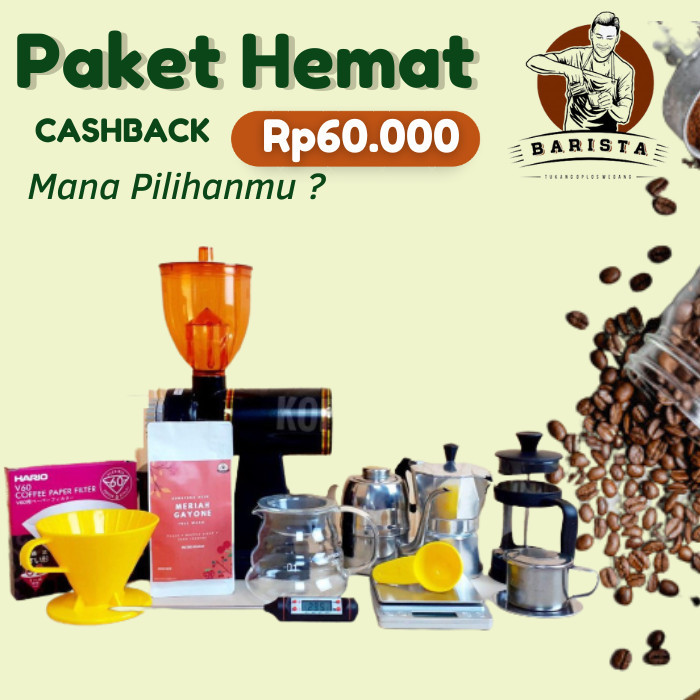 FREE ONGKIR Paket Hemat Usaha Angkringan, Alat Seduh Kopi Manualbrew Coffee Maker