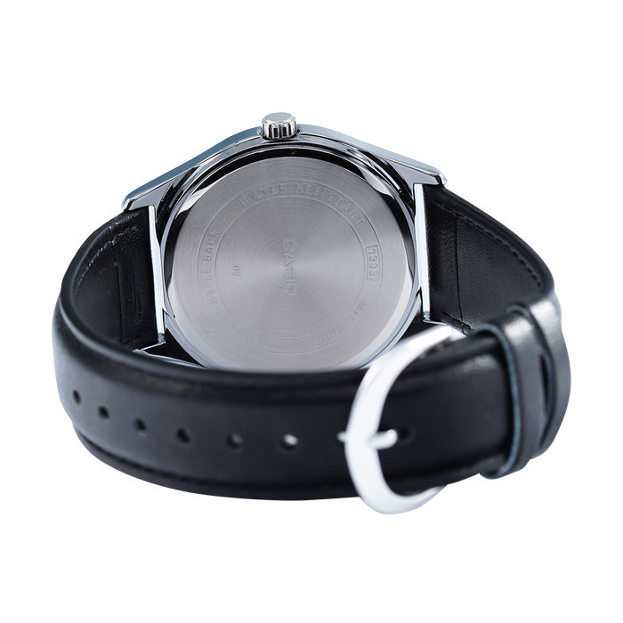 Tebaru Jam Tangan Pria Casio General MTP-V006L-1B2 MTP-V006L Black Dial Black Leather Berkualitas