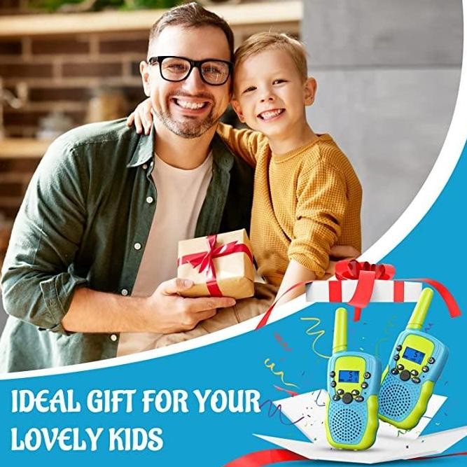 (Cod) Mini Ht Warna Walky Talky Yang Nyaman Mainan Walkie Talkie Anak Bekerja 1-3Km Luar Ruangan Kid