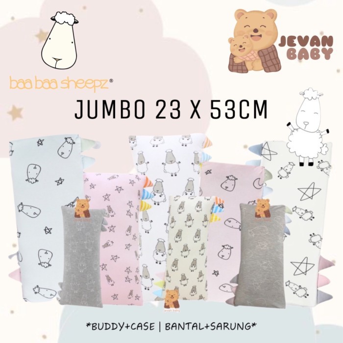Baabaasheepz Bedtime Buddy Jumbo - Guling Bayi & Anak