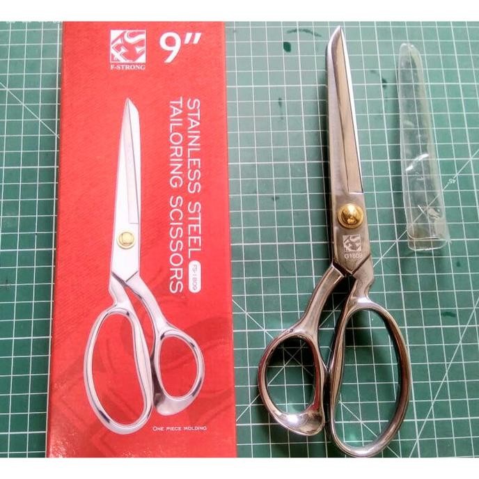 

Terlaris Gunting Kain Bahan Kertas Fs-1809 / Fs 1809 Ukuran 9" Stainless Steel Ready Stok