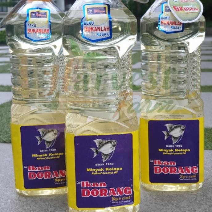 

Minyak Goreng Kelapa Spesial (Coconut Oil) Cap Ikan Dorang - 2 Liter Original Dan Terpercaya