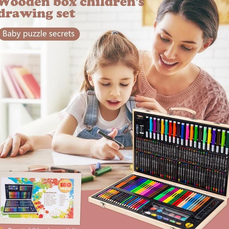 

Crayon Et 180Pc Bo Ayu Painting Wooden Art Drawing Et