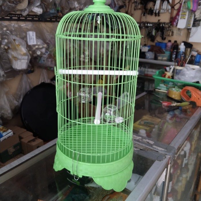 SANGKAR BESI KAKI PLECI BURUNG KECIL MERK BOOM ORI KODE 100
