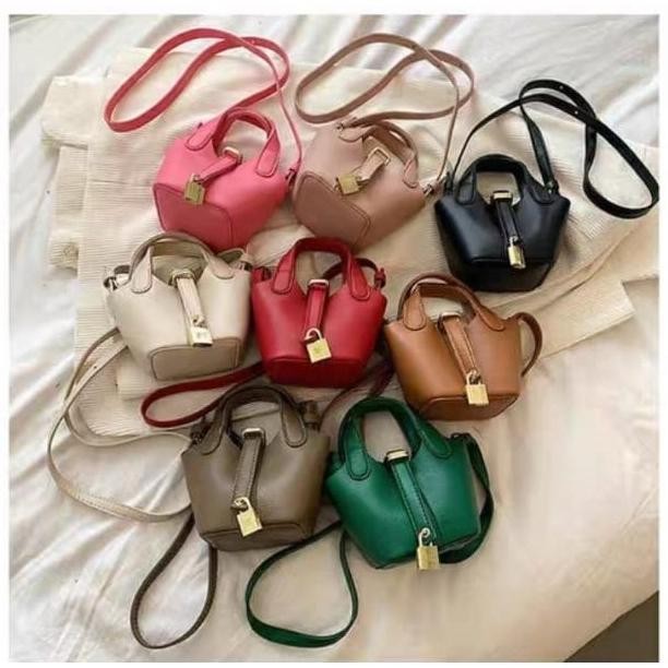 KD TAS2Tas Anak Selempang Perempuan Bahu Gaya Korea Bucket