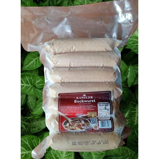 

READY KANZLER BOCKWURST SAUSAGE / SOSIS SAPI DAN AYAM 1 KG