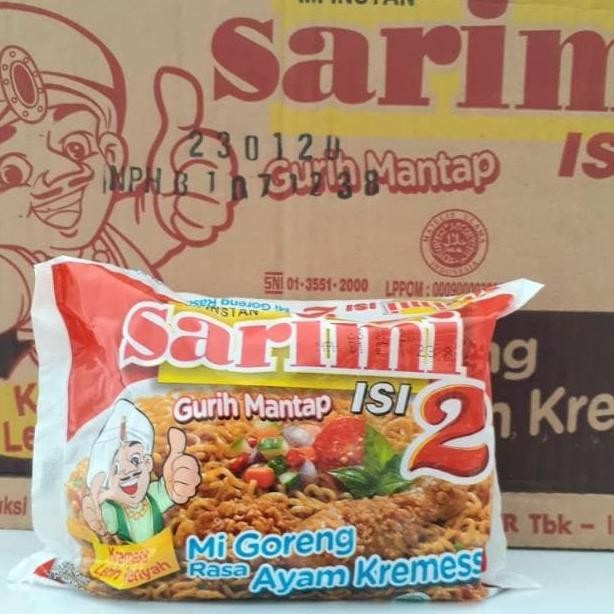 

READY SARIMI ISI 2 GORENG AYAM KREMES 1 DUS