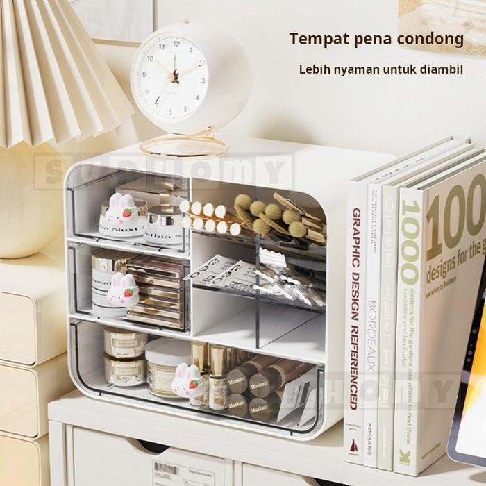 terbaru  kotak pensil meja laci laci akrilik mini kotak alat tulis desktop organizer storage