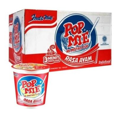 

READY INDOMIE POP MIE RASA AYAM BAWANG [75GR /24 PCS /1 KARTON ]