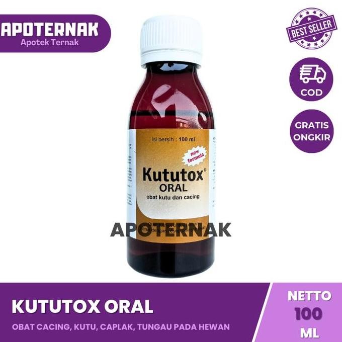 

READY KUTUTOX ORAL 100 ML MEDION | KUTU DAN CACING ORAL CEKOK SAPI KAMBING DOMBA AYAM MEDION