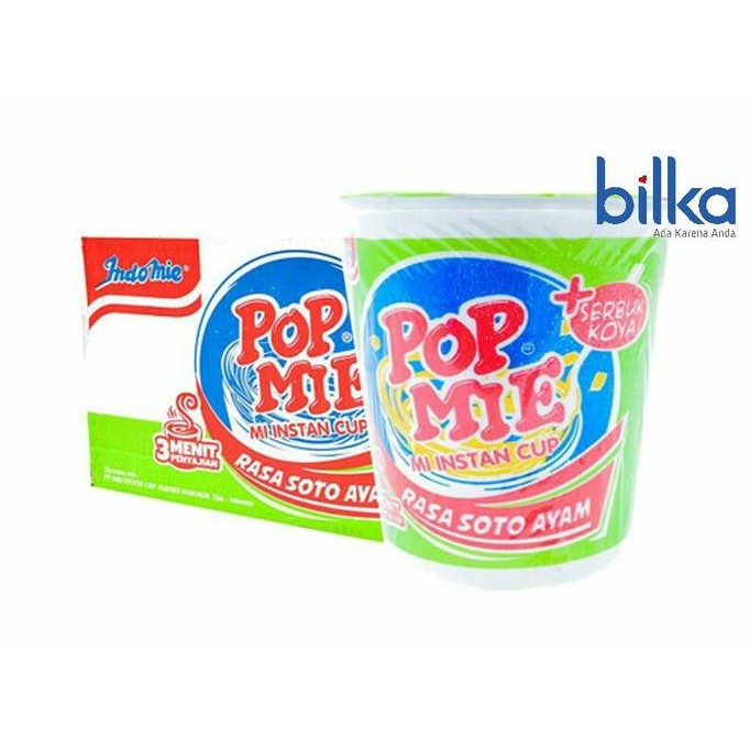 

READY POP MIE CUP RASA SOTO AYAM DUS 24'S