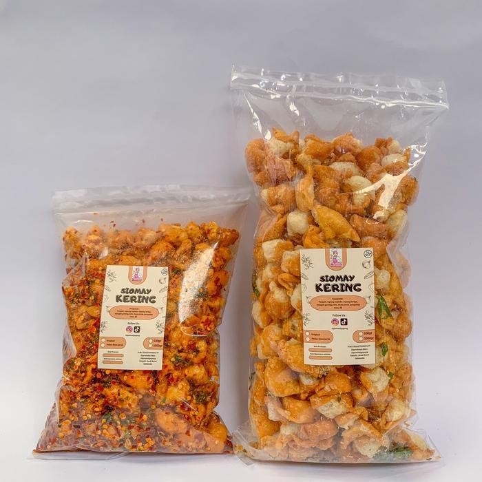 

EKSLUSIF 500GR SIOMAY kering/ PANGSIT PEDAS DAUN JERUK DAN ORIGINAL KRIUK RENYAH GURIH JAJANAN