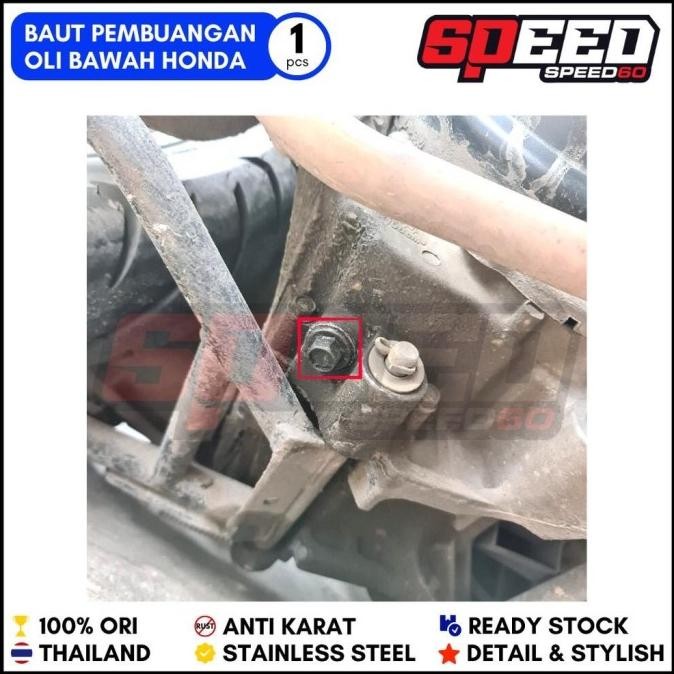 Ori - Probolt Baut Pembuangan Oli Tap Oli Honda Scoopy Beat Vario Beat