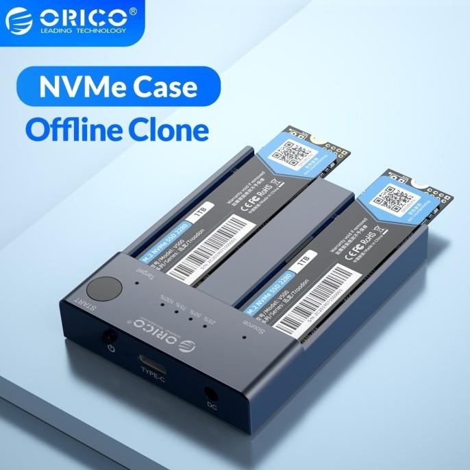 CO Orico M2P2-C3-C Nvme M.2 Ssd Duplicator Usb 3.1 Type C 10Gbps