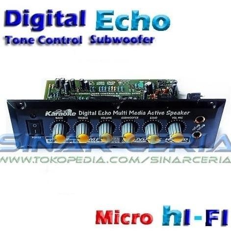 Terlaris Kit Tone control Digital mic Echo IC LM324N + Subwoofer BL-206 SALE