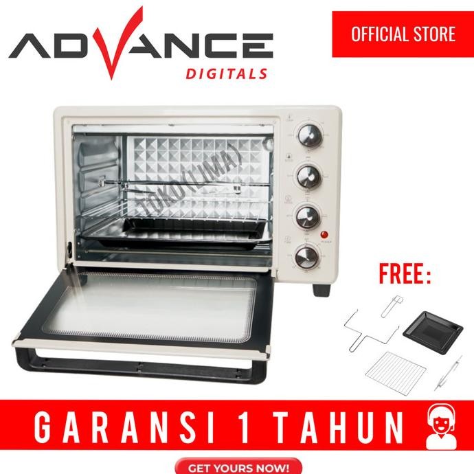 

READY OVEN LISTRIK ADVANCE AOV 500 33 LITER ROTISSERIE PANGGANG AYAM ROASTER